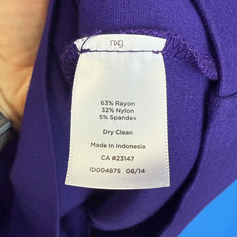 Talbots Purple Sleeveless Sheath Dress - Picture 5 of 5